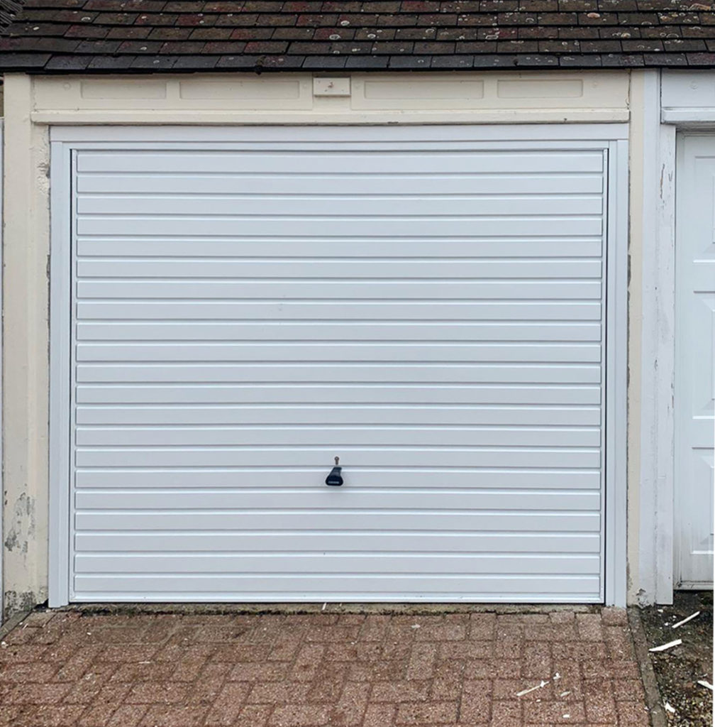 Garador Horizon Steel Up & Over Garage Door Finished in Traffic White