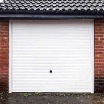 Garador Horizon Steel Up & Over Garage Door Finished in Traffic White & Installed by our Watford Branch.