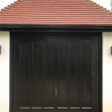 Garador Penshurst GRP Up & Over Garage Door Finished In Ebony Black