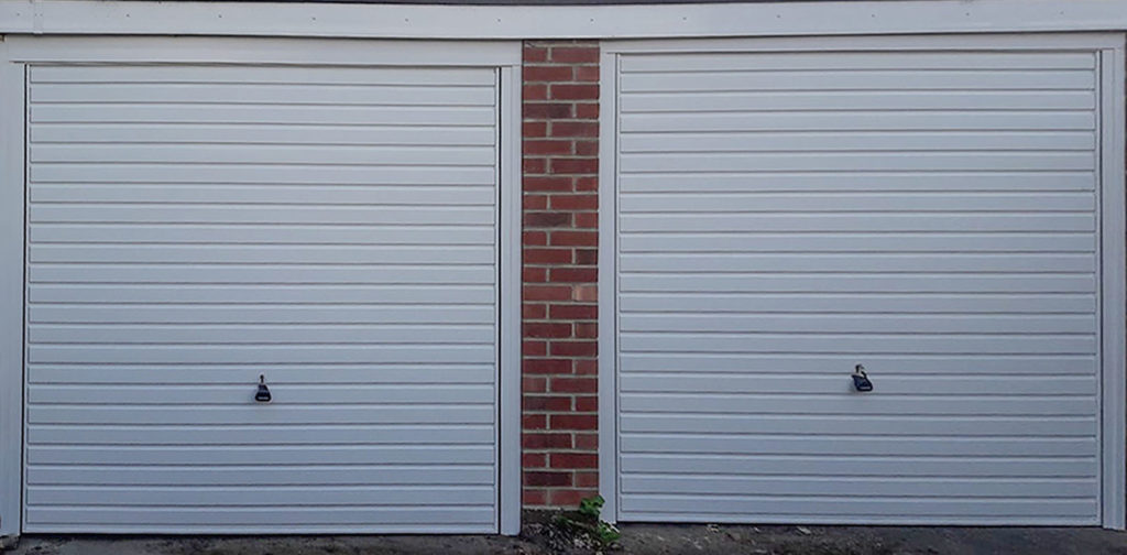 Garador Horizon Steel Up & Over Garage Doors Finished In Traffic White