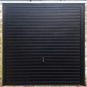 Hormann 2002 Canopy Steel Up & Over Horizontal Garage Door Finished in Black