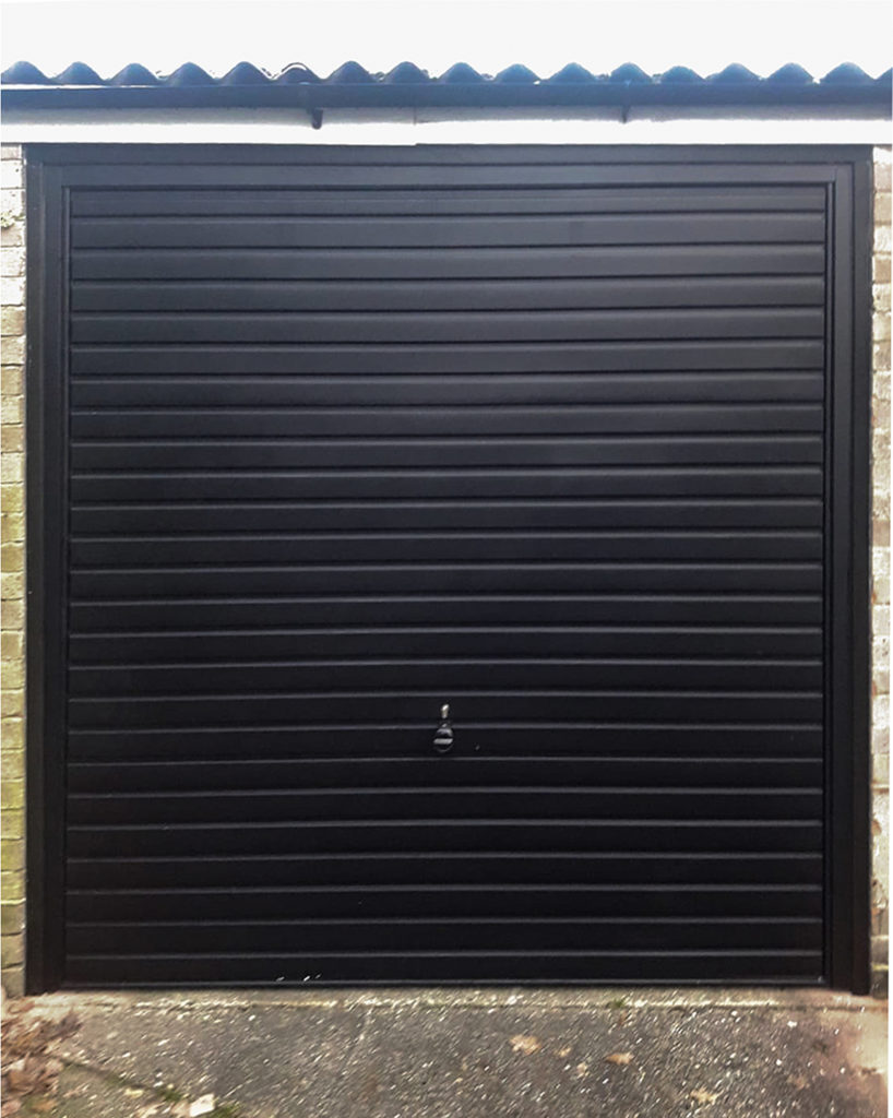 Hormann 2002 Canopy Steel Up & Over Horizontal Garage Door Finished in Black