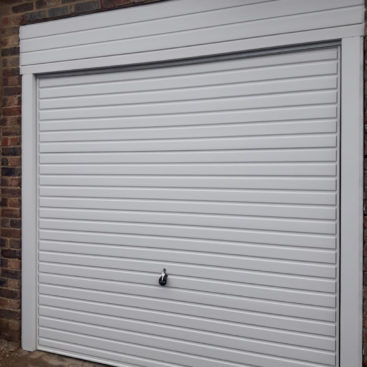 Hormann 2002 Steel Up & Over Horizontal Garage Door Finished in Traffic White