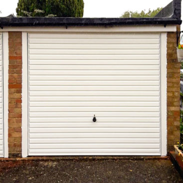 Hormann 2002 Steel Up & Over Horizontal Garage Door Finished in White