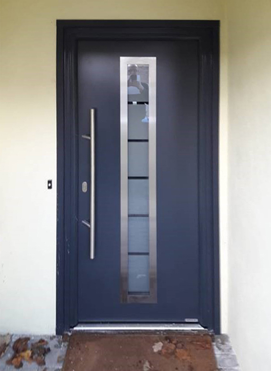 Hörmann Thermo46 Entrance Door, Finished in Anthracite Grey