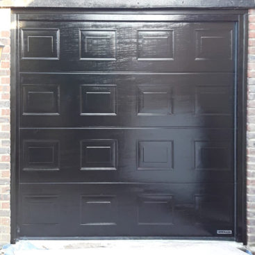 Hormann Panel Sectional Garage Door Finished In Anthracite Grey