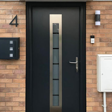 Hörmann Thermo46 Entrance Door, Finished in Anthracite Grey