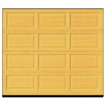 Wooden sectional garage door