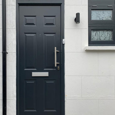 Hörmann Thermo46 TPS Steel Entrance Door, Finished in Anthracite Grey