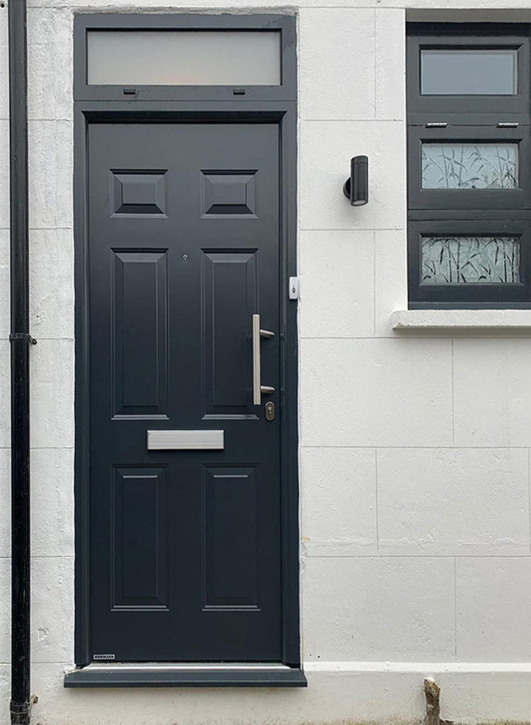 Hörmann Thermo46 TPS Steel Entrance Door, Finished in Anthracite Grey