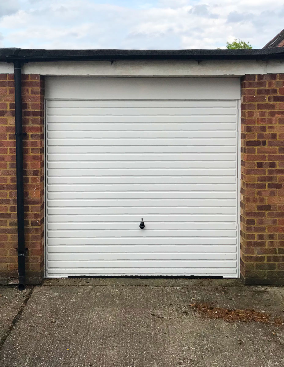 A Hormann 2002, H-Ribbed, Canopy Garage Door