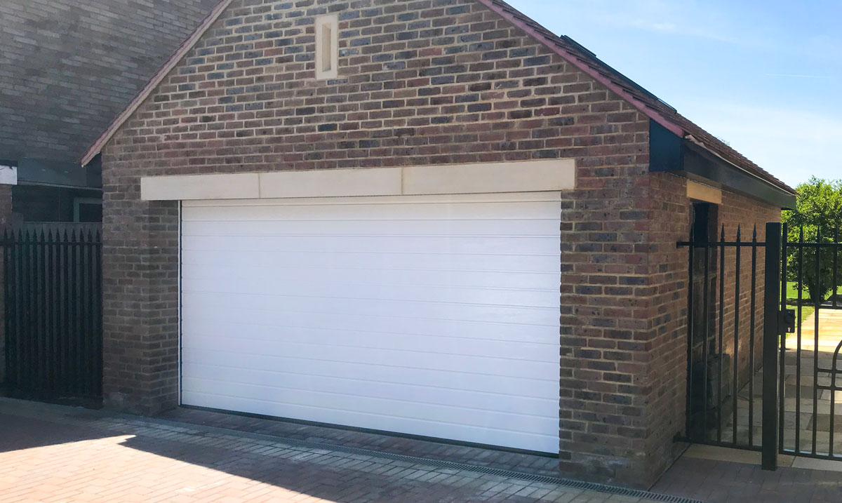 Hormann LPU42 Sectional Garage Door in White