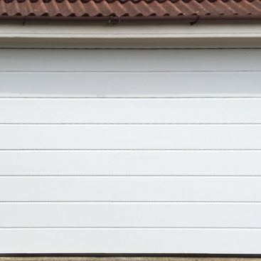 Hormann LPU42 M-Ribbed Sectional Garage Door in White
