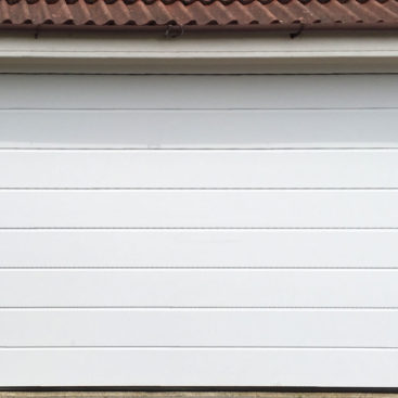Hormann LPU42 M-Ribbed Sectional Garage Door in White