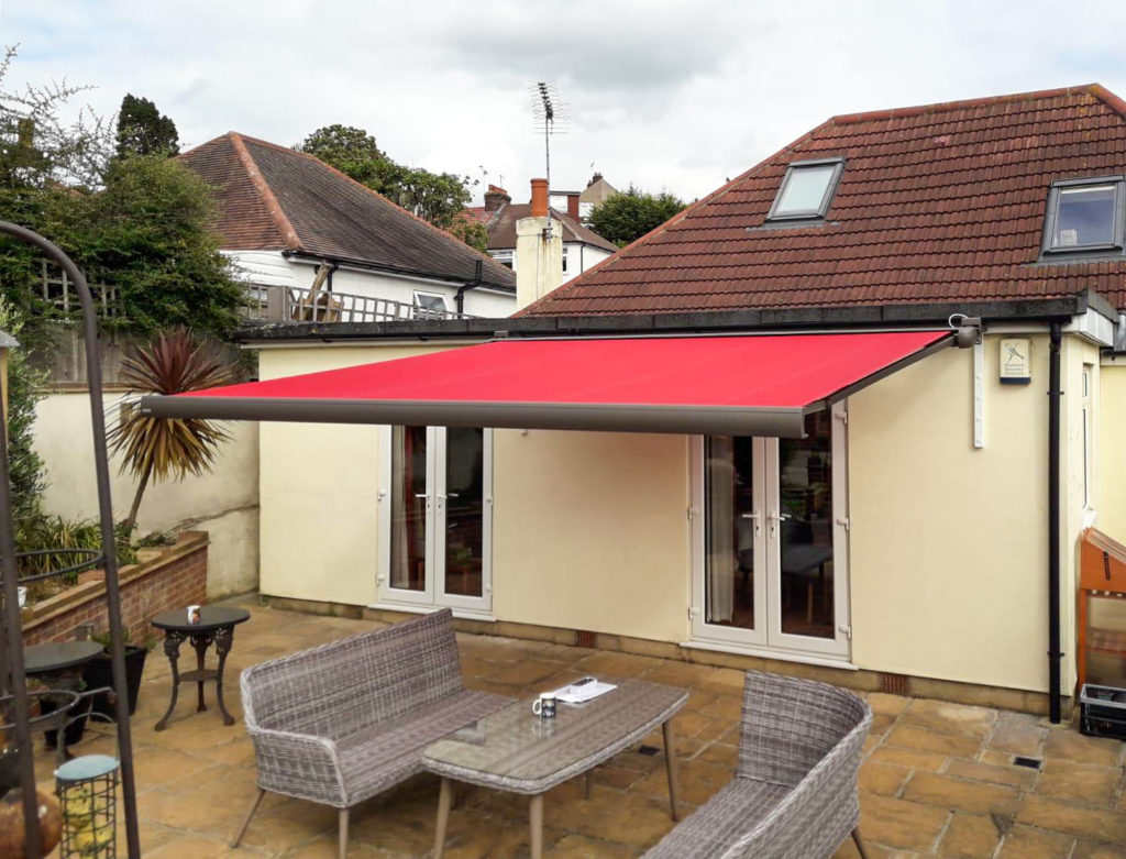 Markilux MX3 Fully Cassetted Sun Awning Finished in Red