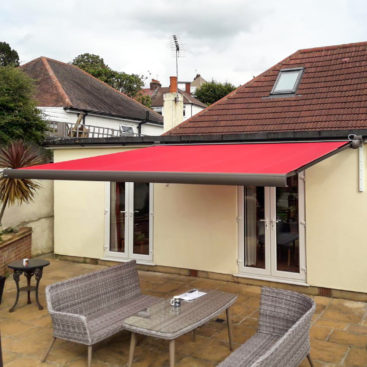 Markilux MX3 Fully Cassetted Sun Awning Finished in Red