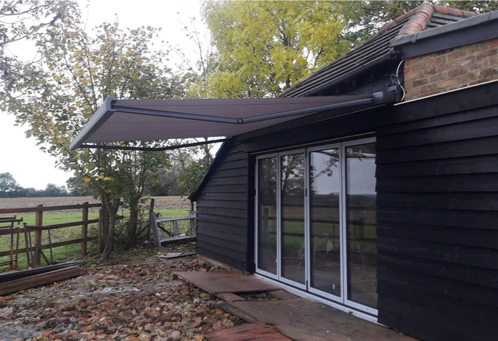 Markilux MX3 Fully Cassetted Sun Awning Finished in Anthracite Metallic.