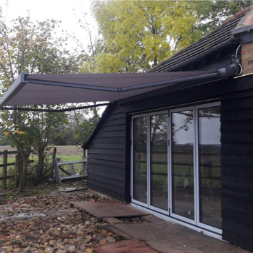 Markilux MX3 Fully Cassetted Sun Awning Finished in Anthracite Metallic.