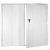 Fort Medium Vertically Ribbed Side Hinged Garage Door