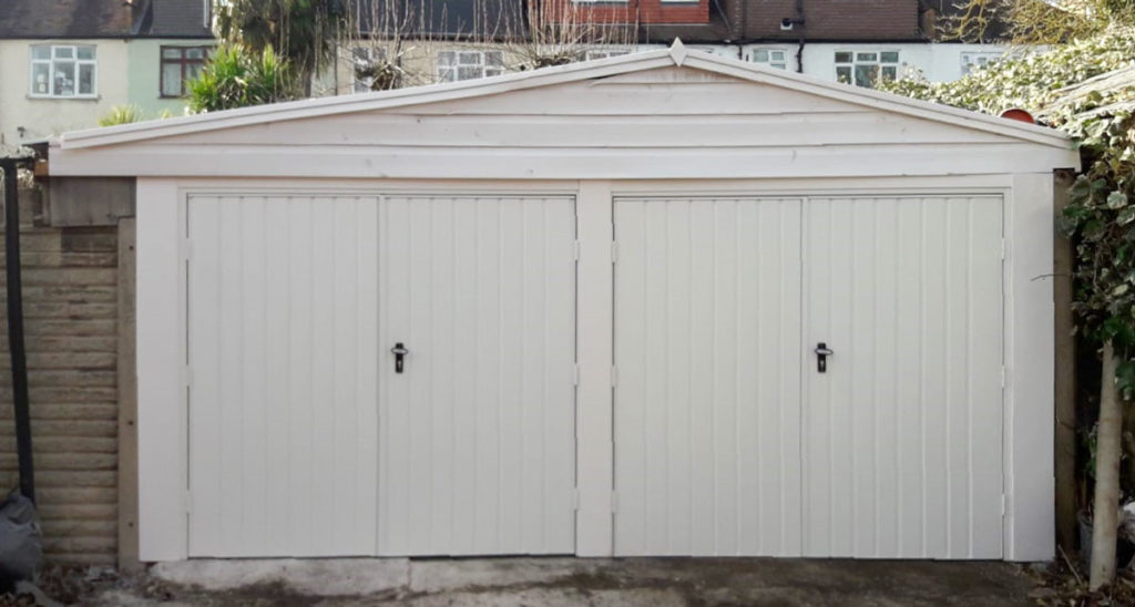 Fort Vertically Ribbed, Side-Hinged Garage Doors