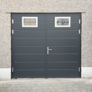 A Ryterna Side Hinged Garage Door in Grey