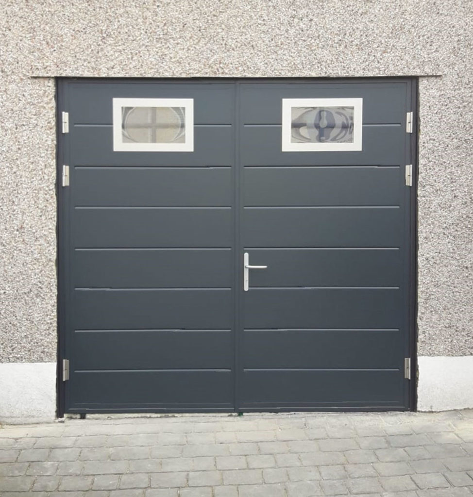 A Ryterna Side Hinged Garage Door in Grey