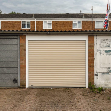 SWS SeceuroGlide Insulated Roller Garage Door Finished in Beige