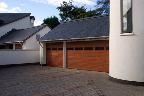 Rundum Meir Overhead Sectional Timber Garage Door