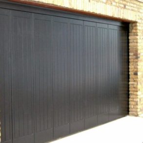 Side Sliding Timber Round the Corner Sliding Wooden Garage Door