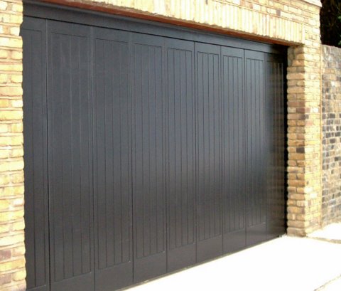 Round the Corner Sliding Wooden Garage Door