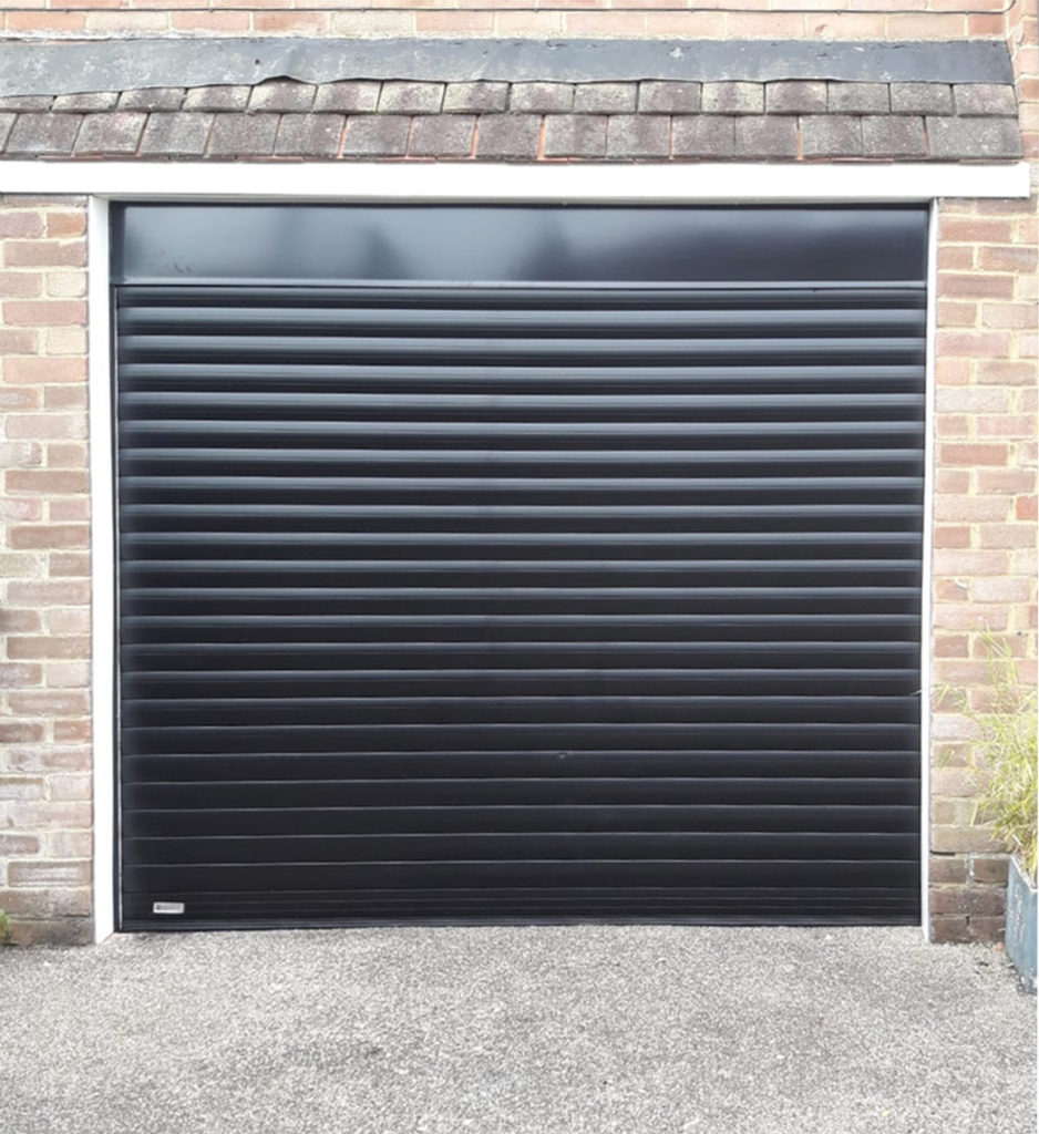 SWS SeceuroGlide Insulated Roller Garage Door Finished in Black