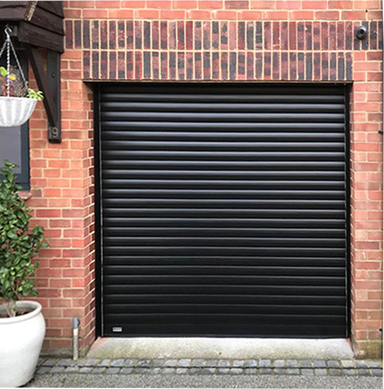 SWS SeceuroGlide Classic Insulated Roller Garage Door Finished in Black
