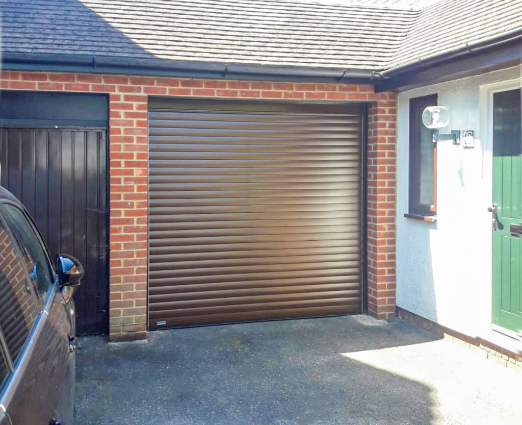 SWS SeceuroGlide Insulated Roller Garage Door Finished in Brown