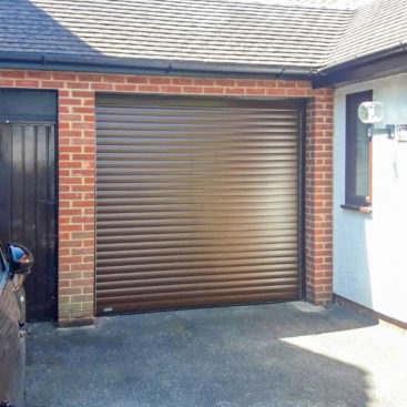 SWS SeceuroGlide Insulated Roller Garage Door Finished in Brown