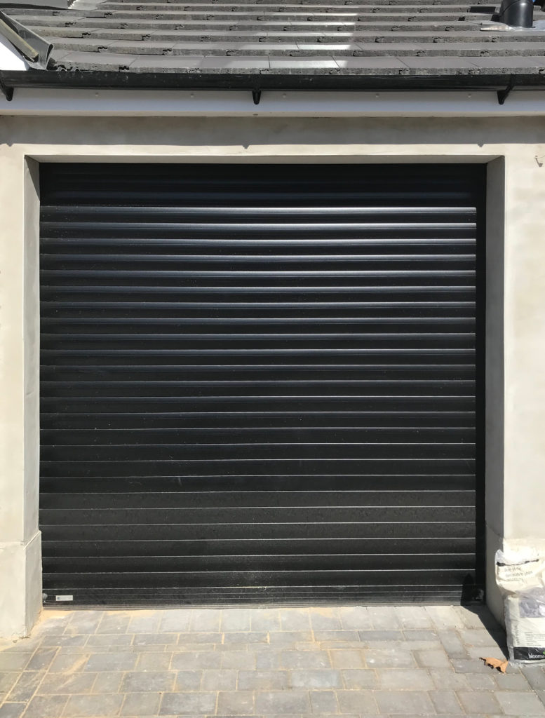 SWS SeceuroGlide Insulated Roller Garage Doors Finished in Black