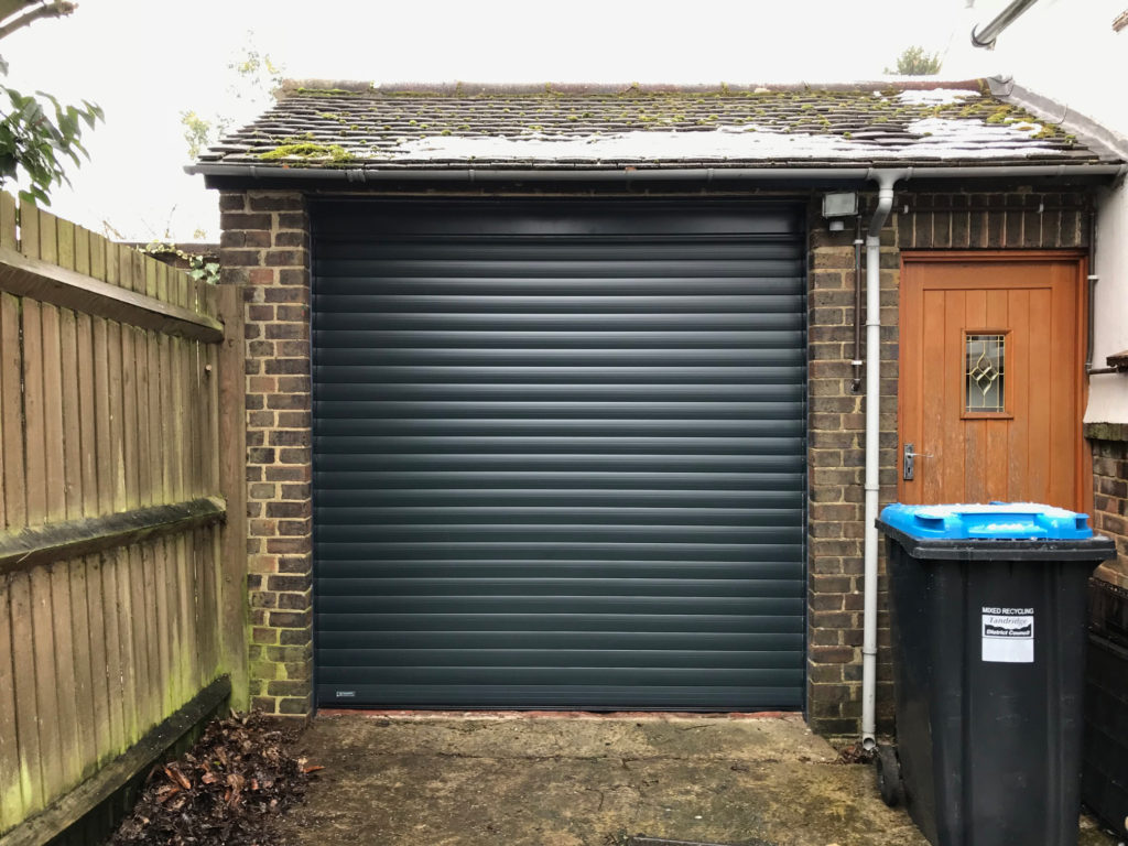 SWS SeceuroGlide Insulated Roller Garage Door Finished in Anthracite Grey