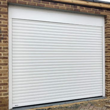 An SWS SeceuroGlide Classic Roller Garage Door in White