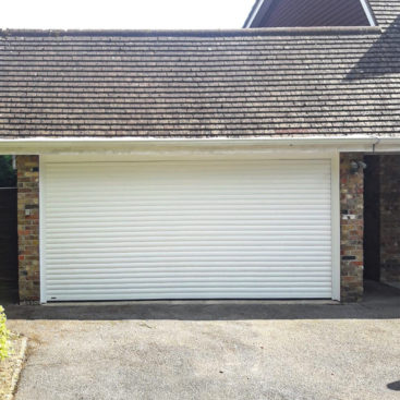 SWS SeceuroGlide Double Original Insulated Roller Garage Door Finished in White