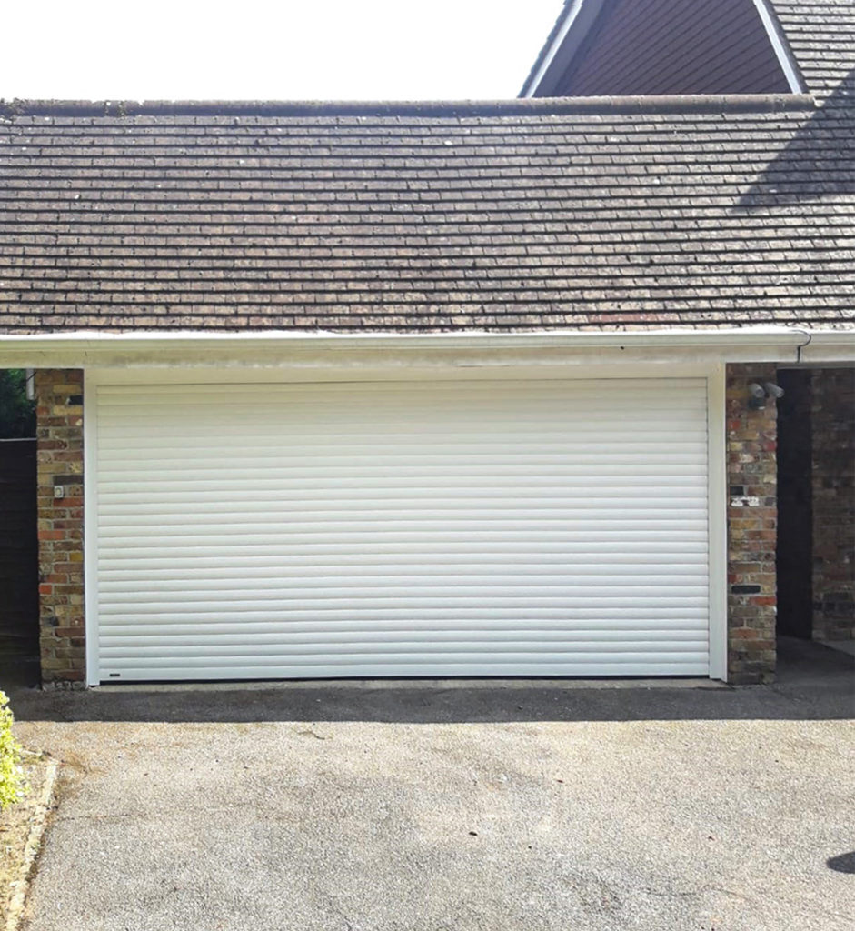 SWS SeceuroGlide Double Original Insulated Roller Garage Door Finished in White