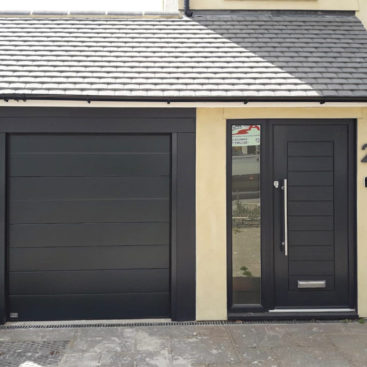 SWS Elite Insulated Sectional Garage Door Finished in Anthracite Grey