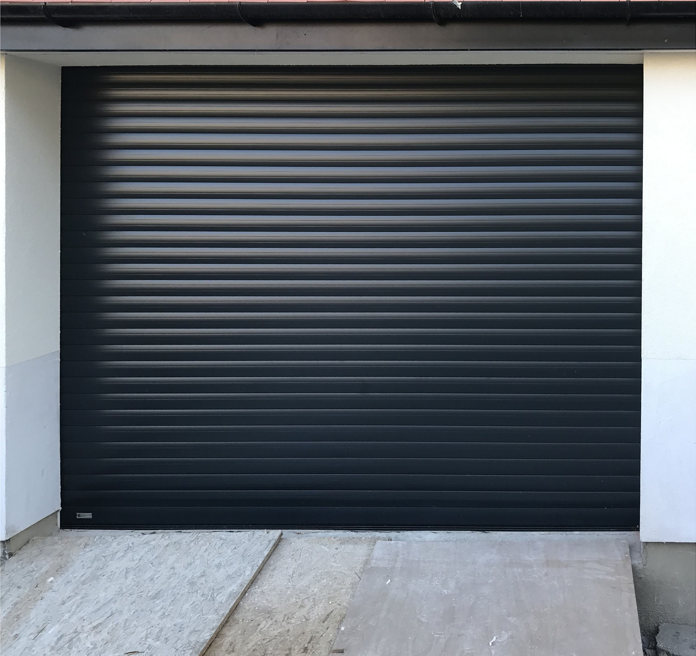 SWS SeceuroGlide Excel Roller Garage Door Finished in Black Grey