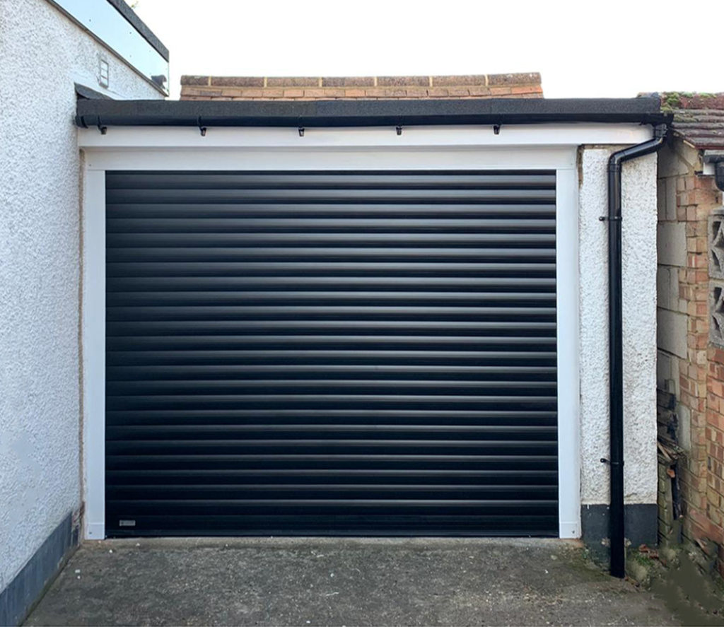 SWS SeceuroGlide Excel Roller Garage Door Finished in Black