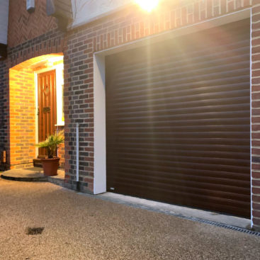SWS SeceuroGlide Roller Garage Door Finished in Black