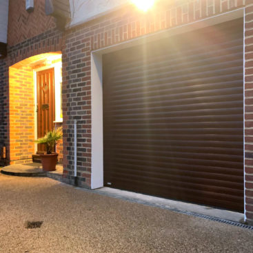 SWS SeceuroGlide Roller Garage Door Finished in Black