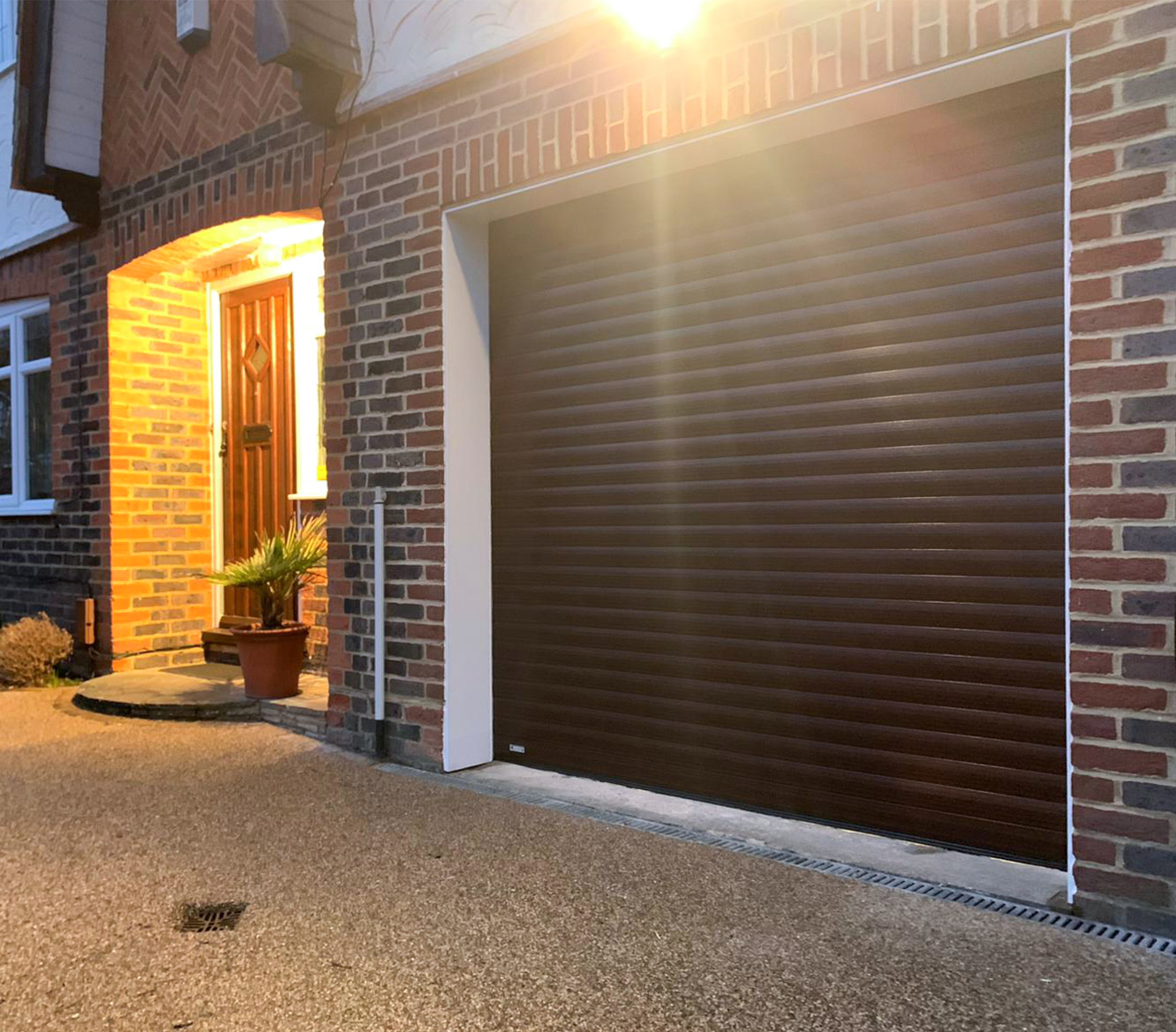 SWS SeceuroGlide Roller Garage Door Finished in Black