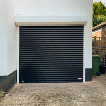 SWS SeceuroGlide Insulated Roller Garage Door Finished in Black