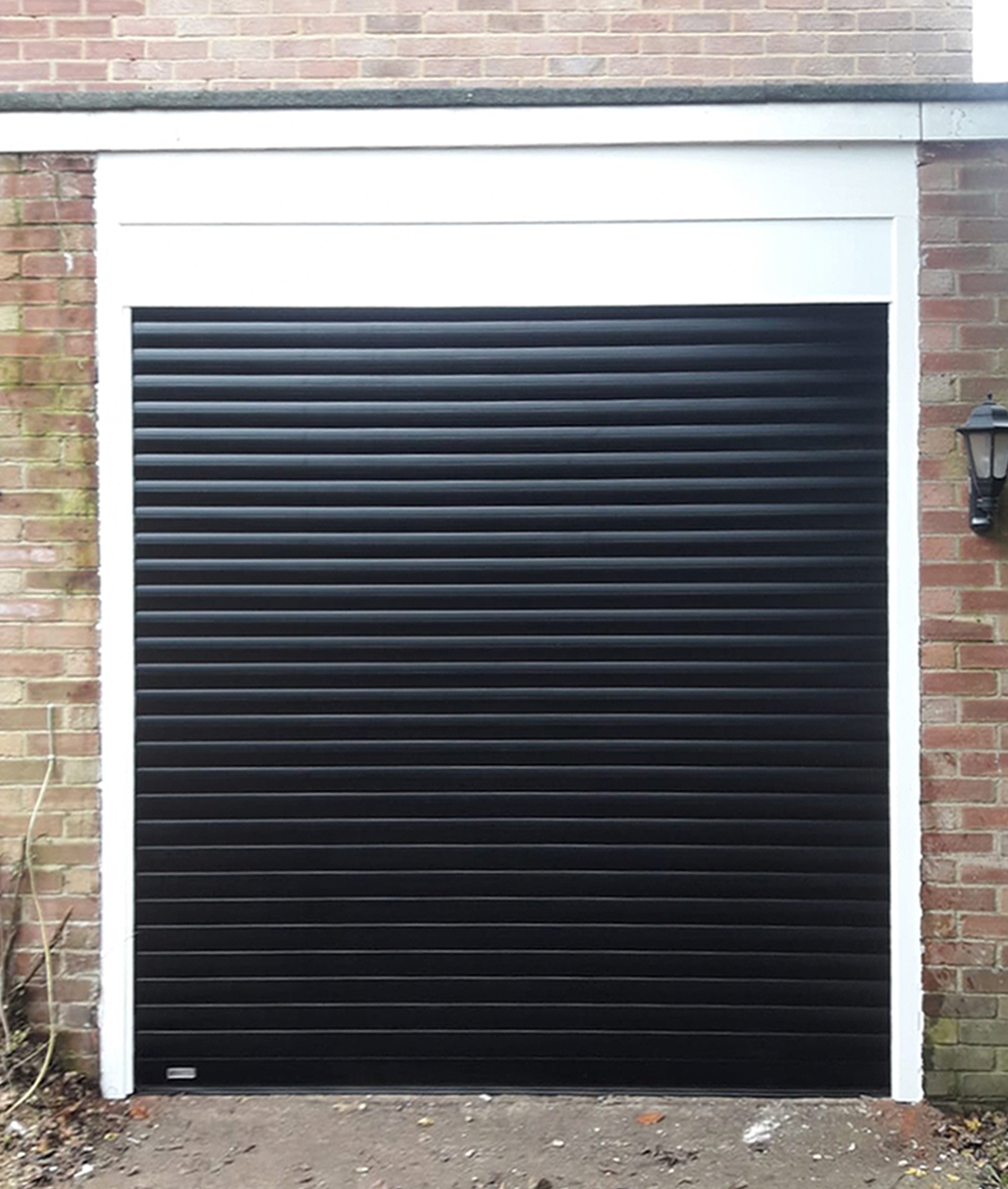 SWS SeceuroGlide Insulated Roller Garage Door Finished in Black