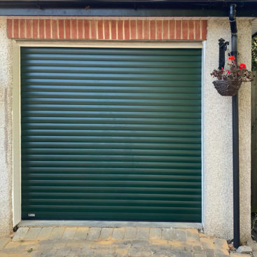 SWS SeceuroGlide Original Insulated Roller Garage Door Finished in Fir Green