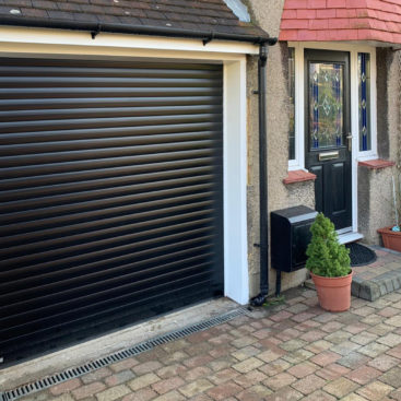 SWS SeceuroGlide Roller Garage Door Finished in Black