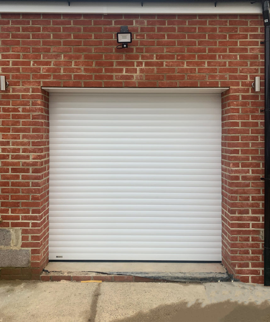 SWS SeceuroGlide Classic Roller Garage Door Finished in White